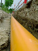 газопровод с защитным покрытием