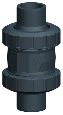 Обратный клапан PVC-U тип 561 без пружины