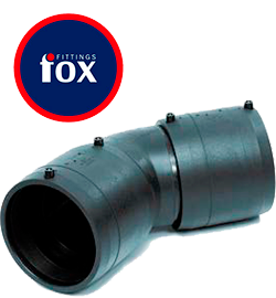 Электросварной отвод FOX 200 мм 45°