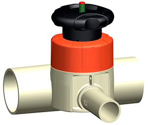 мембранный клапан PP-n тип 519 ручной Progef Natural