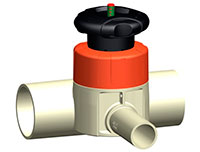 Ручной мембранный клапан тип 519